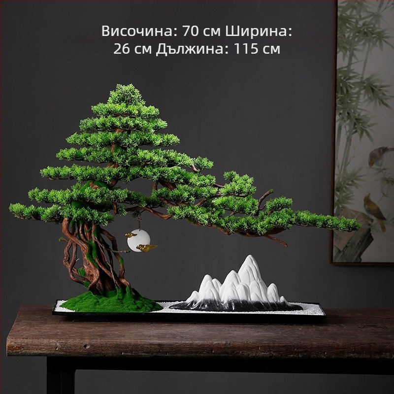 Креативен изкуствен бонсай в нов китайски стил за приветливи гости, Zen дом, клуб и хотел — настолен декор