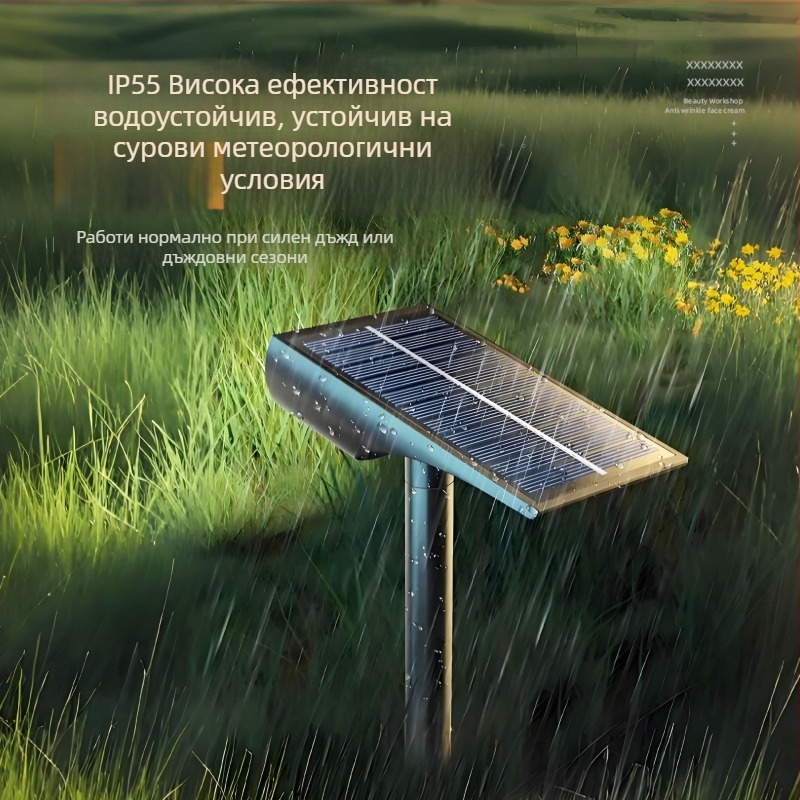 Слънчево LED осветление за двор, външна декоративна лампа за градина и ландшафт, водоустойчива наземна лампа