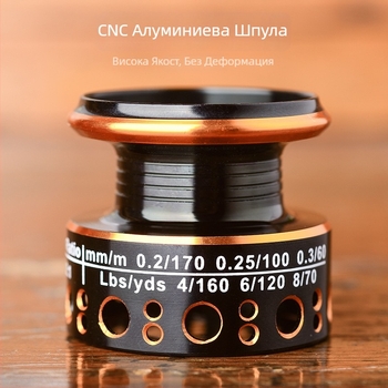 Спининг макара за ледено, морско и скално ловене; риболов от плот; дълго замятане; макара за примами