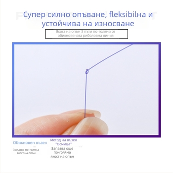 Основна нейлонова риболовна линия, висока якост, 120 м, невидима