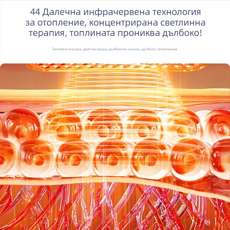 Bin Duokang преносим шал с червена светлина за отопление на раменете и шията — физиотерапия и топлина