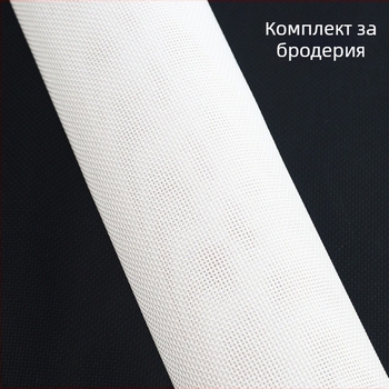 14-ct плат за кръстат бод от екологичен памук, модел капки дъжд, пейзаж, скандинавски стил, набор за бродиране