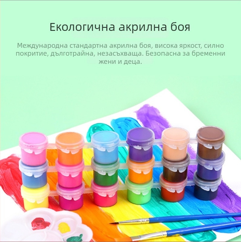 DIY комплект за диамантена живопис с инструкции за смесване на цветовете и помощ при рисуване, рамка от масивно дърво
