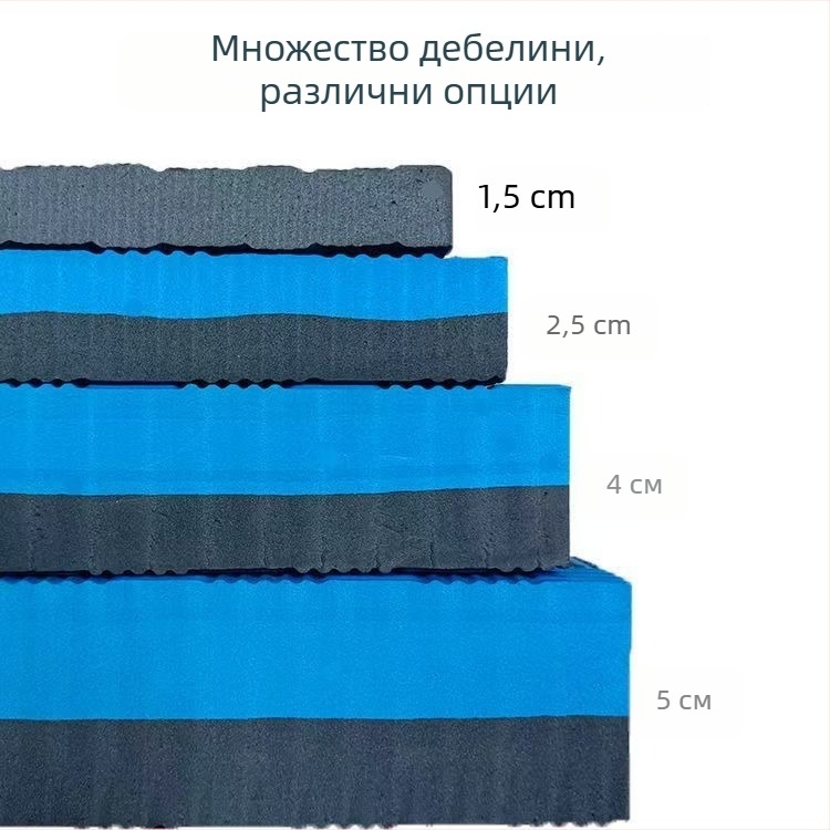 Подложка за коляно за упражнения с коремно колело, удебелена EVA подложка за домашни тренировки, плоска опорна балансираща подложка