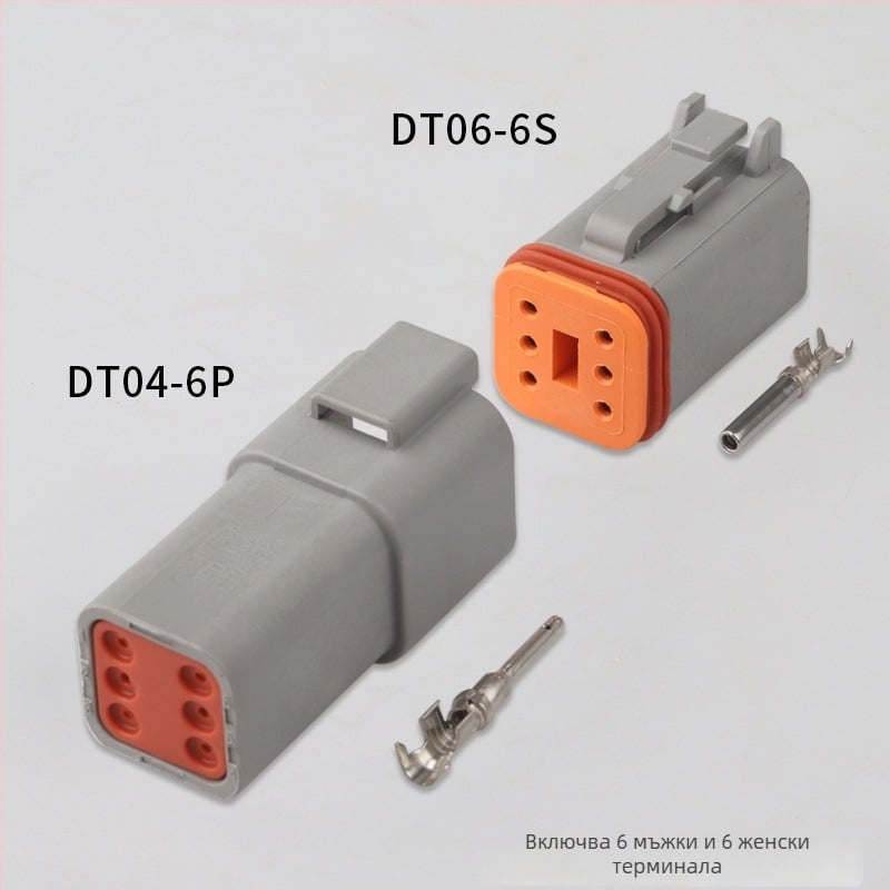 Deutsch DT04-2P/DT06-2S водоустойчив кабелен конектор