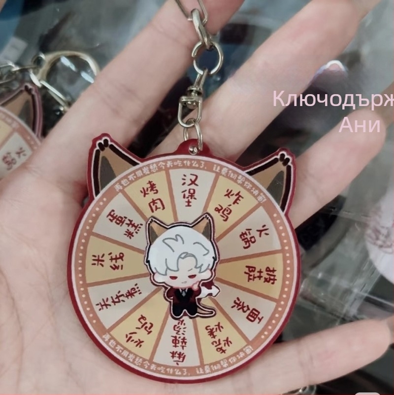 DIY подарък: акрилна въртяща се висулка в стил чиби за аниме герой