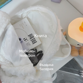 Нов плюшен раничка за момичета с агънце, JK вдъхновен училищен стил, сладък и универсален