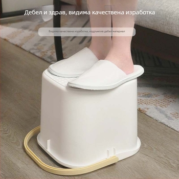 Пластмасова ваничка за крака за домашна употреба, достатъчно дълбока за покриване на прасците и коленете, изолиран съд за педикюр