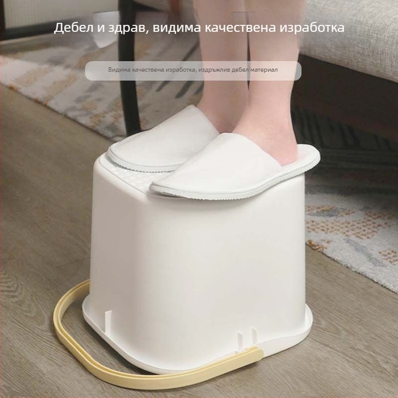 Пластмасова ваничка за крака за домашна употреба, достатъчно дълбока за покриване на прасците и коленете, изолиран съд за педикюр