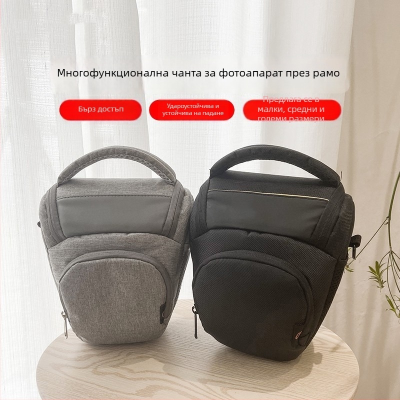 Професионална чанта за рамо Sony за безогледални и DSLR камери — съвместима с моделите a6000, a6400, a7 II, a7 III, a7R II, a9 — стилна фотографска чанта