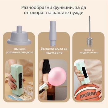 Мини вакуумна запечатваща машина за дома, безжична, презареждаема за вакуумни торбички, кухненски пакетиращ уред
