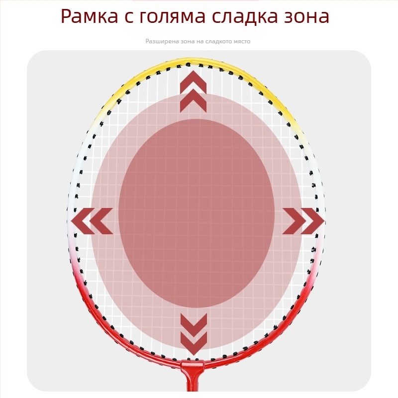 Бошика ракети за бадминтон за начинаещи - комплект от две ракети за ученици