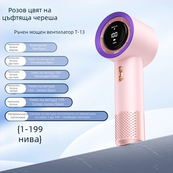 22025 Нов високоскоростен преносим ръчен вентилатор USB с цифров дисплей