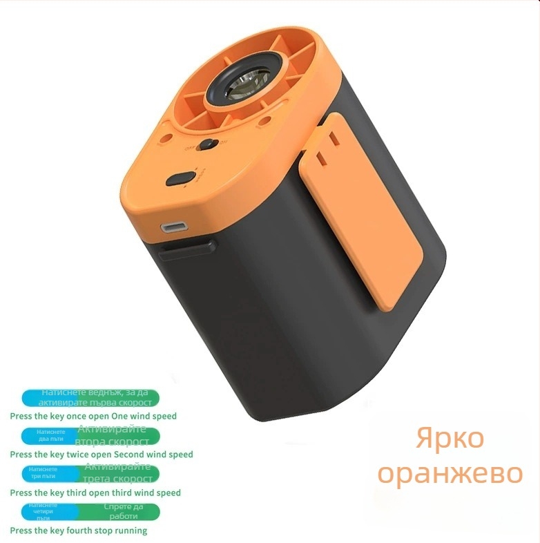 Нов модел безлопатен вентилатор за шията с USB, вградена батерия 2000-4000 mAh, 3 скорости и дисплей за ниво на заряда