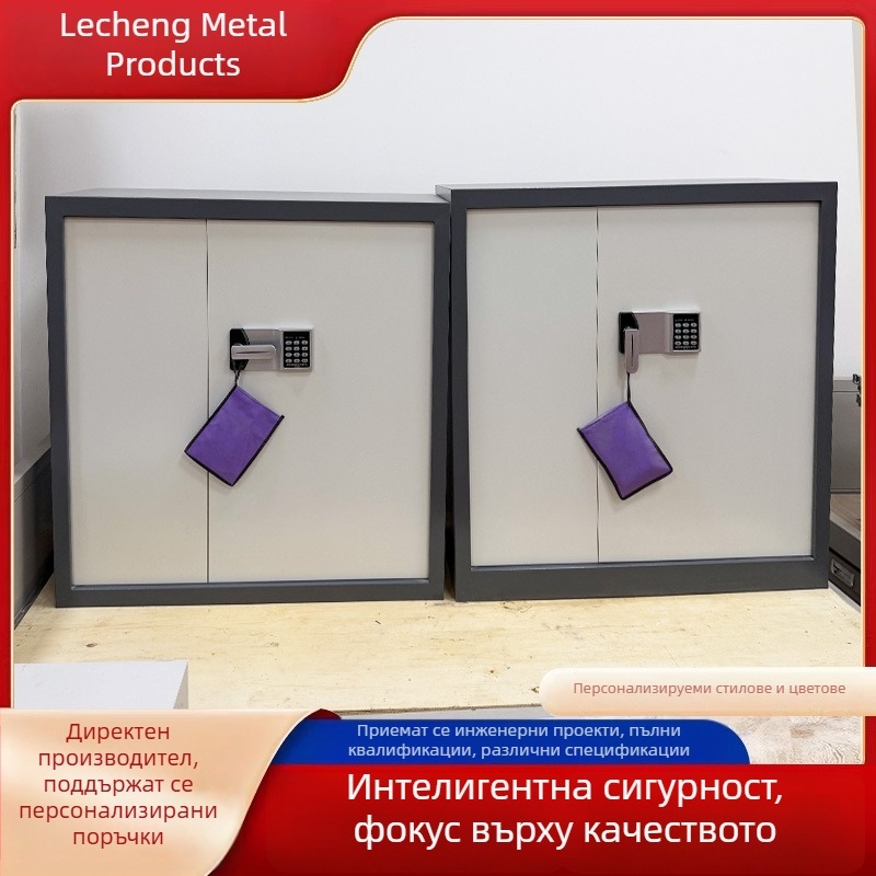 Електронен сейф за пароли, метален шкаф за файлове с биометрично заключване (отпечатък), за съхранение на финансови документи