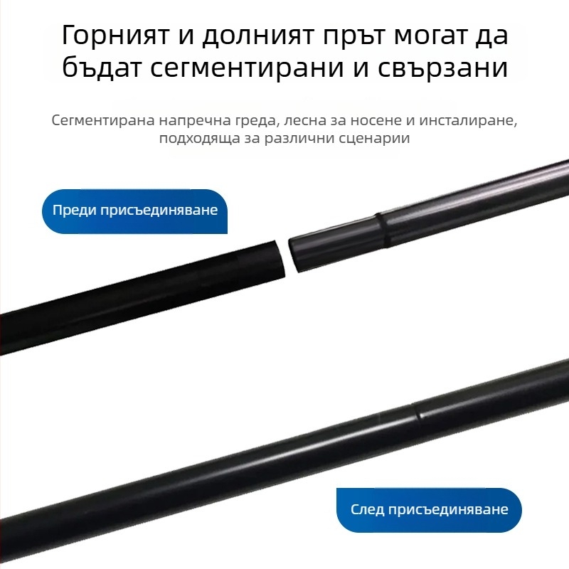 Преносим външен проекторен екран със двойна стойка – за домашно и открито кино, размер 60–120 инча