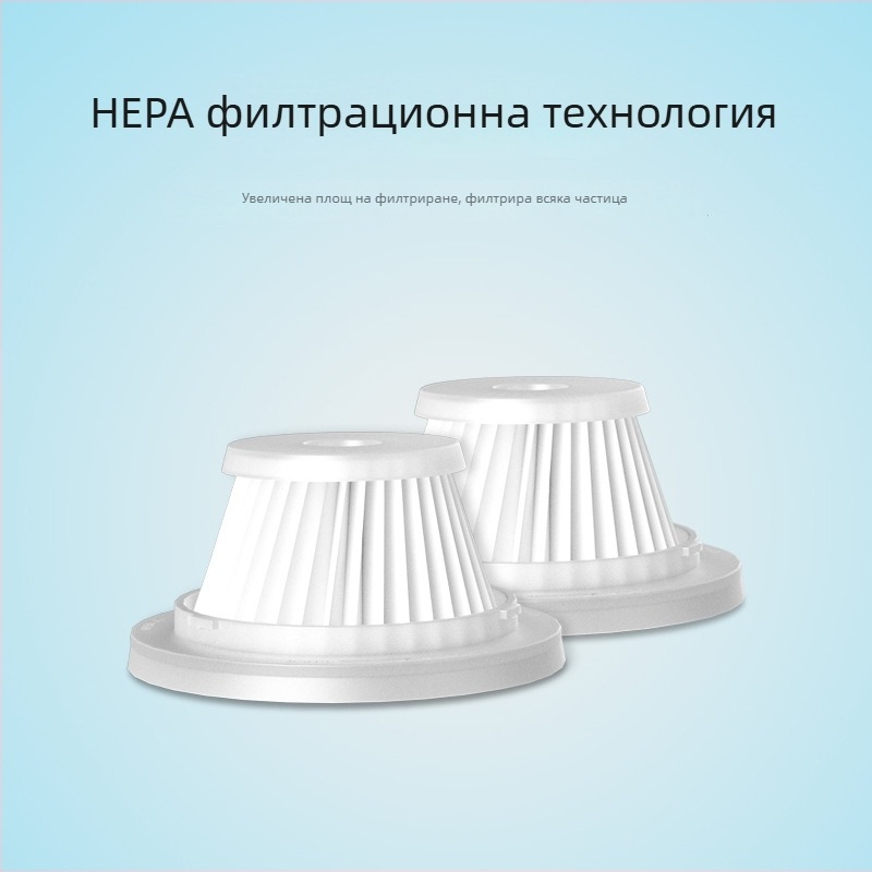 Автомобилна прахосмукачка с HEPA филтър, безжична високопроизводителна преносима прахосмукачка, платнена торба за филтър