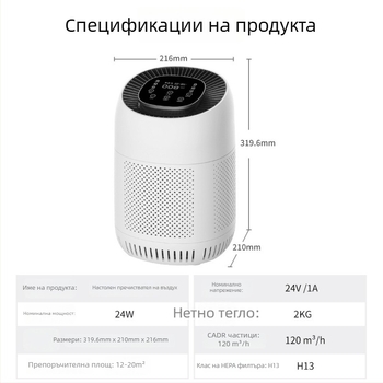 Автомобилен пречистител на въздуха с кислороден бар и освежител – OEM