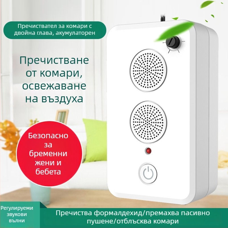 Пречистител на въздуха с отрицателни йони за автомобил и дом, премахва формалдехид, миризми и PM2.5, дезинфекция
