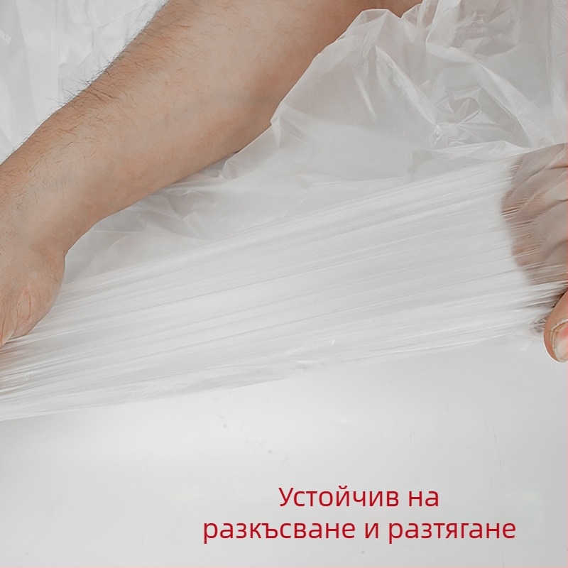 Прозрачен пластмасов пакет за къпане на бебета, еднократен филм за баня