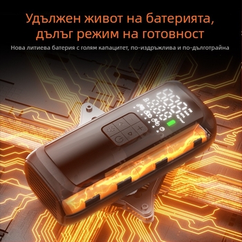 Woxin интелигентна автомобилна помпа за въздух, многофункционална преносима помпа за гуми, безжично зареждане чрез USB и цифров дисплей