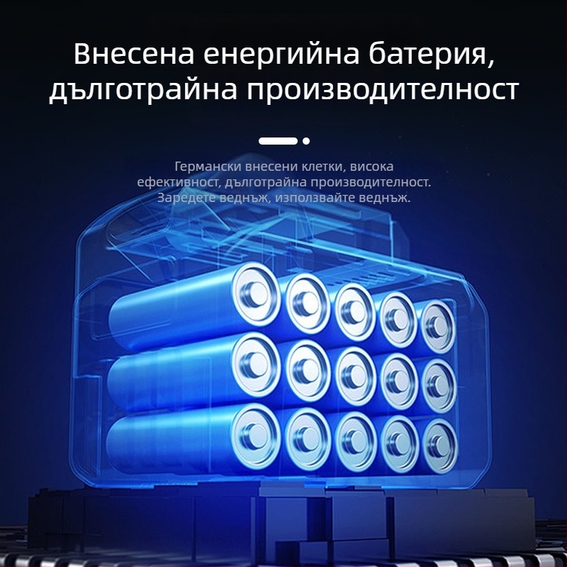 Мини портативна помпа за гуми за велосипеди и автомобили с безжично зареждане — ръчна и презареждаема