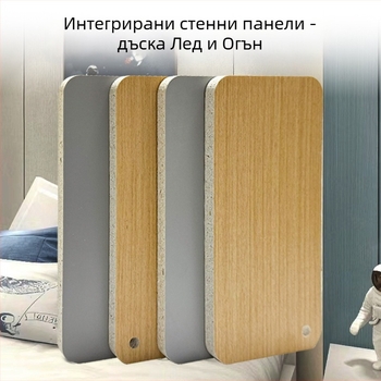 Интегрирани стенни панели, устойчиви на надраскване и износване, Ice-Fire панели за стени, преградни панели за баня, декорация за фона на телевизора, водоустойчиви панели