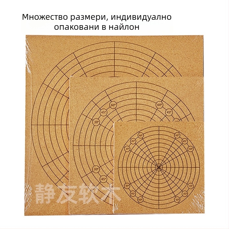 Коркова тъкаща дъска с квадратна мрежа, DIY панел за позициониране, персонализируема износоустойчива дървена дъска