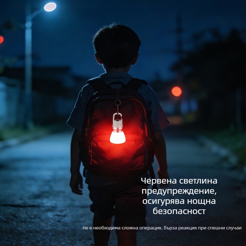 LED къмпинг светлина с дизайн на 27 мм капачка за бутилка, водоустойчива, преносима и подходяща за окачване на раница по време на походи