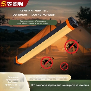Презареждаща LED палаткова лампа за къмпинг, външно мултифункционално аварийно осветление