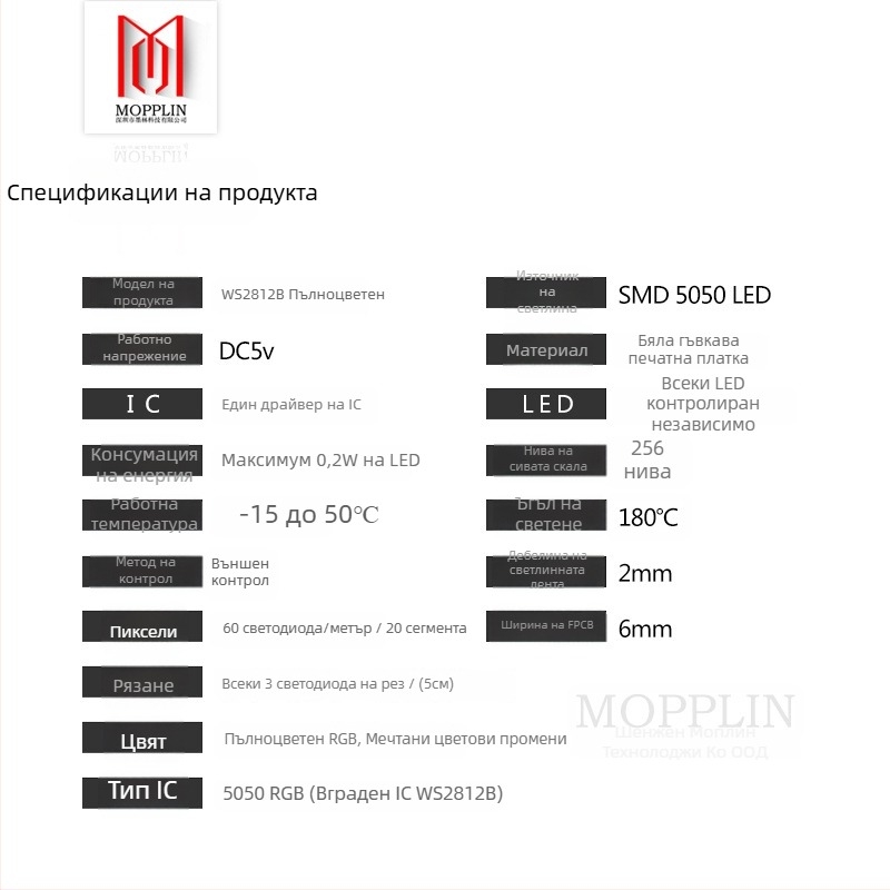 WS2812B тясна S-образна пълноцветна LED лента, 60 светодиода, 60 сегмента, вградени IC, програмирани светлинни ефекти, бегущи м meteori, 5V