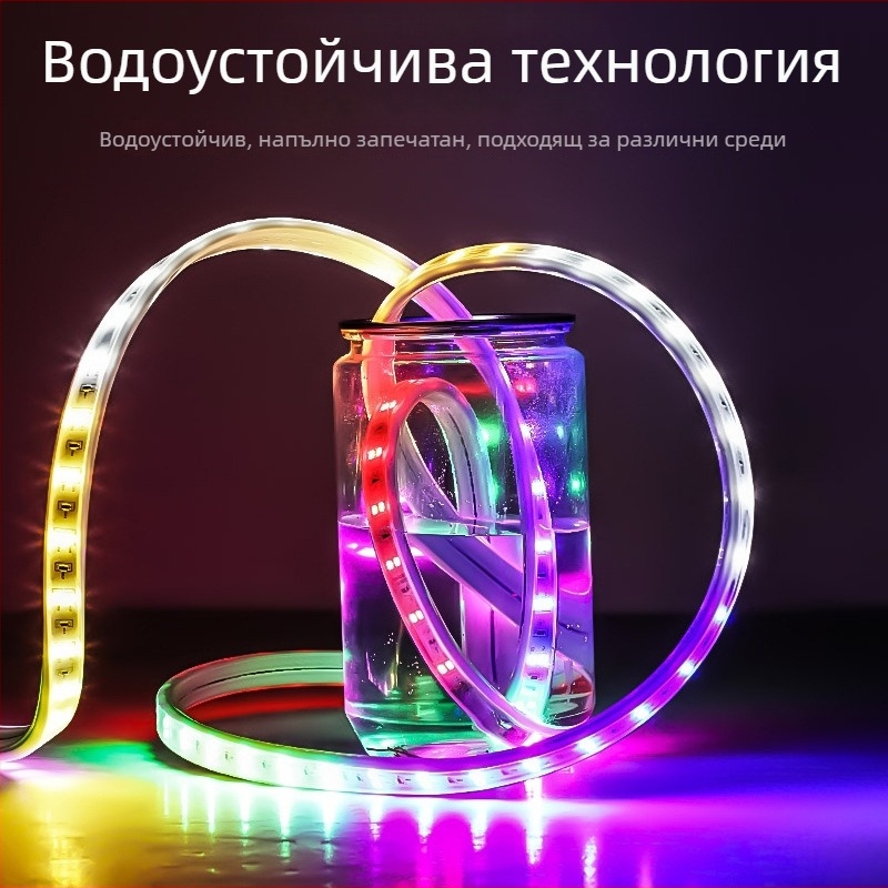 Външна LED лента за надпис с променящи се цветове, водоустойчив неонов знак, 220V