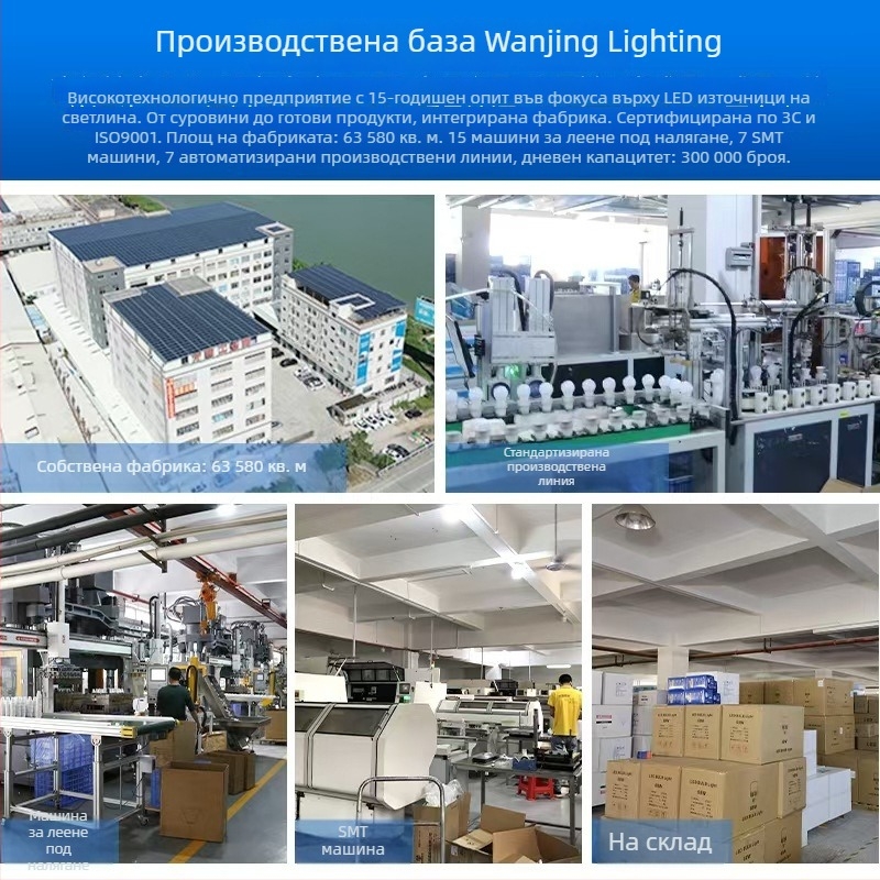Кристална LED лампа под формата на лента с база E27 за домашно осветление, димерна, висока яркост