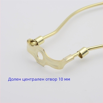 Кристална лампа със хромиран рогов държач и Харвард държач, държач за абажур и DIY осветителни аксесоари