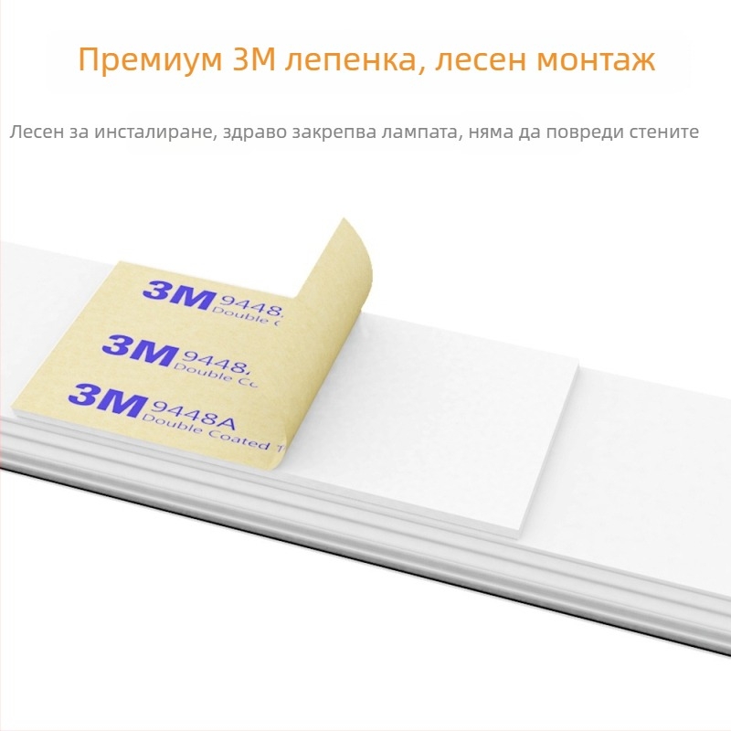 LED лампа за шкаф с датчик за движение, USB димиране, нощна лампа за спалня и гардероб с жестово управление