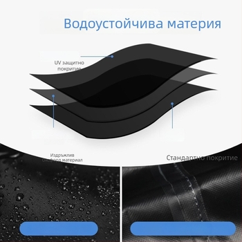Калъф за косачка за открито, водоустойчив и прахоустойчив, за градина