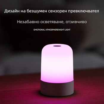 2025 Нощна лампа за спалнята, защита на очите, презареждаща се, геометричен дизайн, настолна лампа с докосване