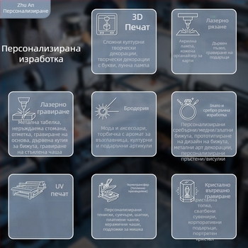 Сърцевидна акрилна лампа, нощна светлина и атмосферен декор, възможност за персонално лого, подарък за приятелка или съпруга, годишнина.