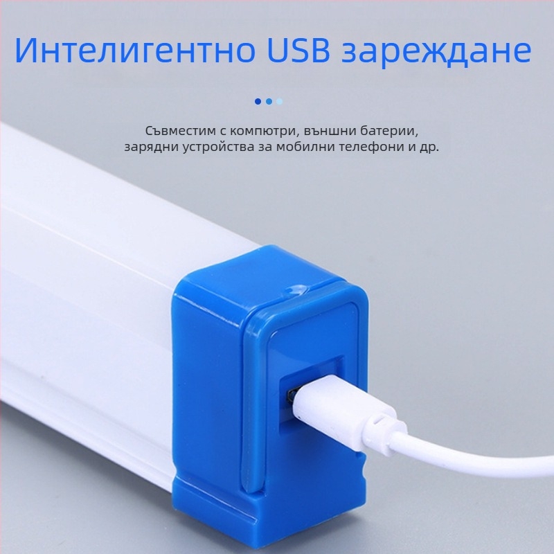 Зареждаща се LED аварийна лампа с USB, магнитно осветление за дом и открито