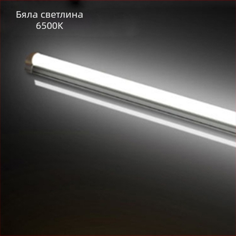 LED осветителна тръба за витрини, интегриран дизайн T5, дължина 1,2 м, дневна светлина, енергоспестяваща