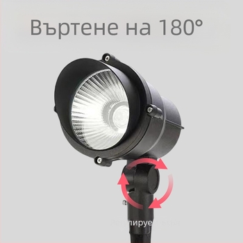LED подземно осветление за двор, водоустойчив външен прожектор за дървета и тревни площи, COB LED