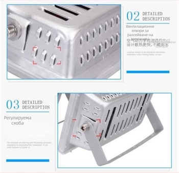 Серия Hengshenglai Zhan Shen – външно взривозащитено LED осветление, 200W ултра ярък прожектор за склад, водоустойчиво