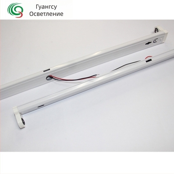 Държач за LED тръба T8, 0,9 м, единичен монтаж, ламаринен корпус