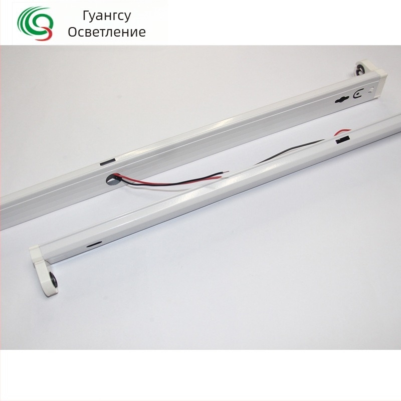 Държач за LED тръба T8, 0,9 м, единичен монтаж, ламаринен корпус