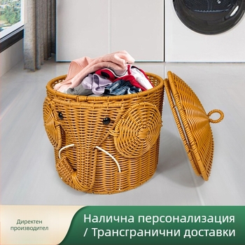 Малки сладки кошнички за съхранение с форма на слон, декоративни и практични за хол и гардероб.