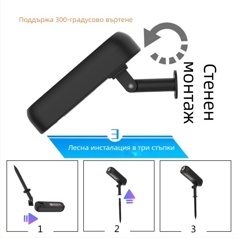 Слънчево захранвани LED прожектори за външни площи: тревни площи, двор и градина, осветяване на дървета и ландшафта на парка