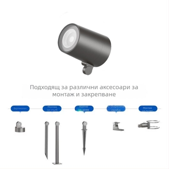 LED подземно осветление за озеленяване, външно водоустойчиво градинско осветление за тревни площи и дървета