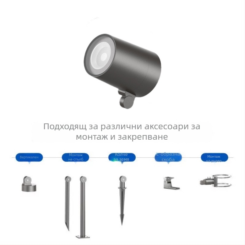 LED подземно осветление за озеленяване, външно водоустойчиво градинско осветление за тревни площи и дървета