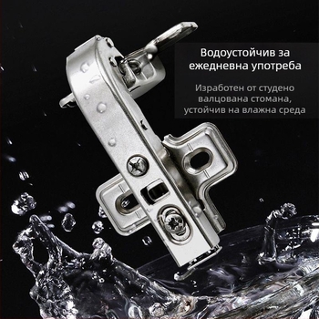JoyLink 90° панта за гардероб и шкаф с хидравлично демпфиране и тихо завъртане за врати с прав ъгъл