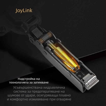 JoyLink Ляв съсед Алфа 35 мм дебела врата панта, бърз монтаж, демонтирана, шкафова панта без ъгъл